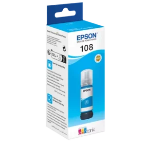 epson108 ecotank cyan ink bottle (70 ml)