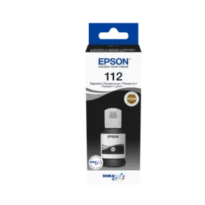 epson 112 ecotank pigment black ink bottle (127 ml)