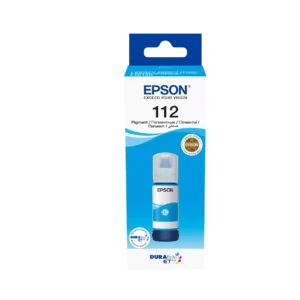 epson 112 ecotank pigment cyan ink bottle (70 ml)