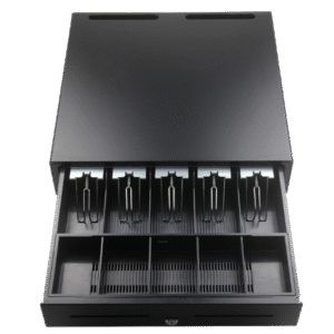 pos cash drawer gsan 460 black 5 bills and 5 coins