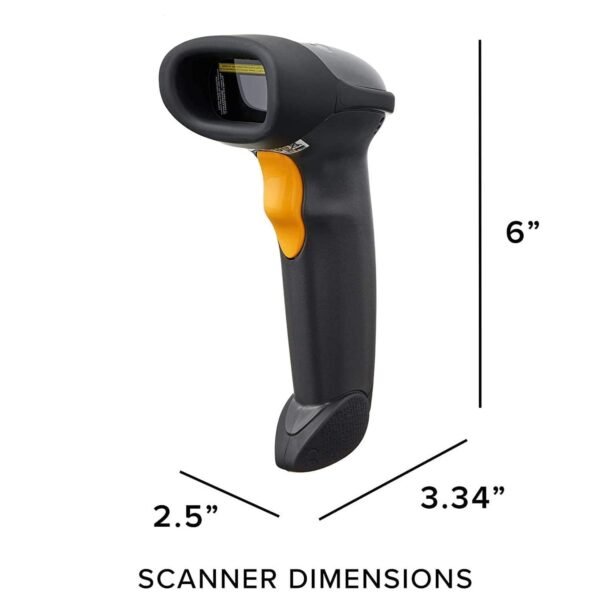 zebra ls2208 handheld 1d laser barcode scanner – reliable & fast pos reader