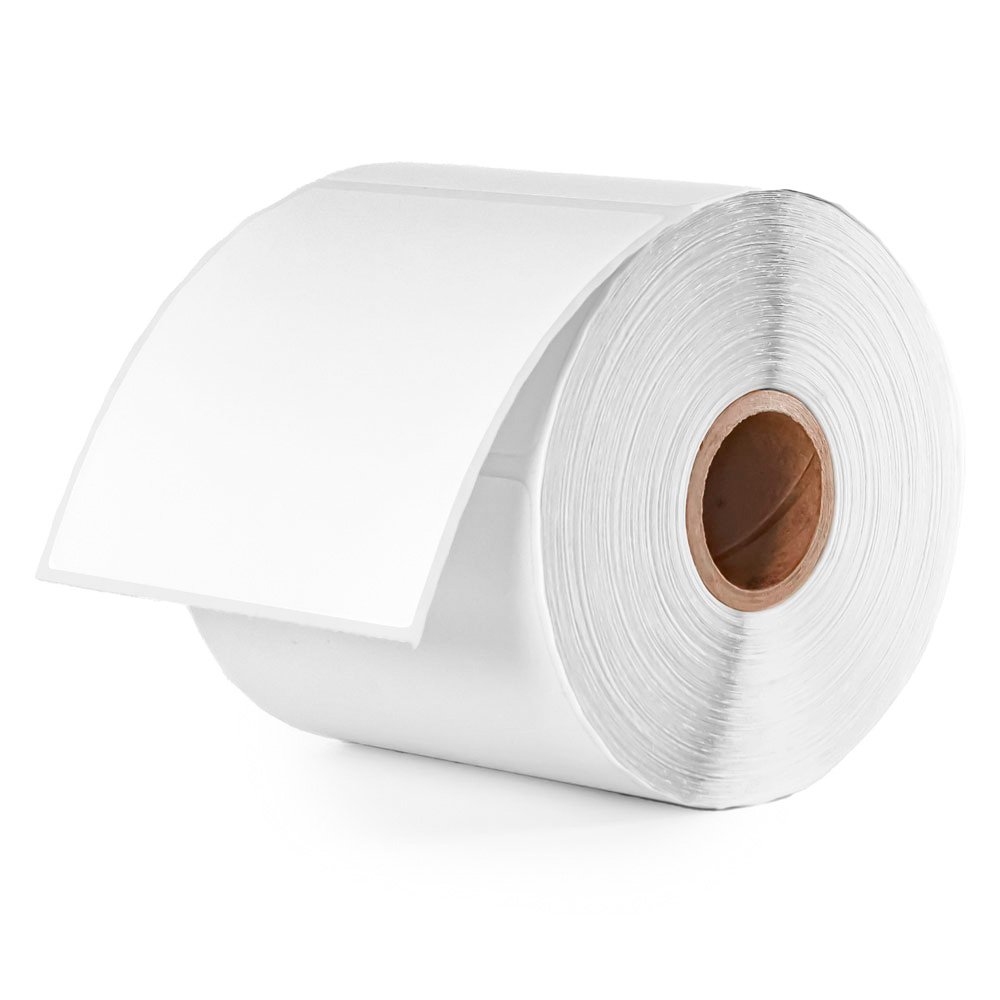 thermal sticker labels 7.5 × 7.5 cm for barcode, packaging & shipping Thermal Sticker Labels